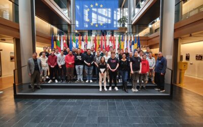 Visite du Parlement européen avec les ambassadeurs du lycée professionnel Henri Fertet