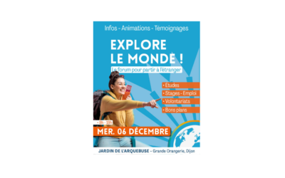 #Explorelemonde ! le forum pour partir à l’étranger le 6 décembre 2023