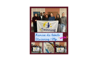 Remise de prix eTwinning et du Big Challenge aux élèves de 1ères Bac pro CIEL et PLP au lycée Roland Carraz de Chenôve